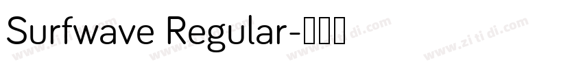 Surfwave Regular字体转换